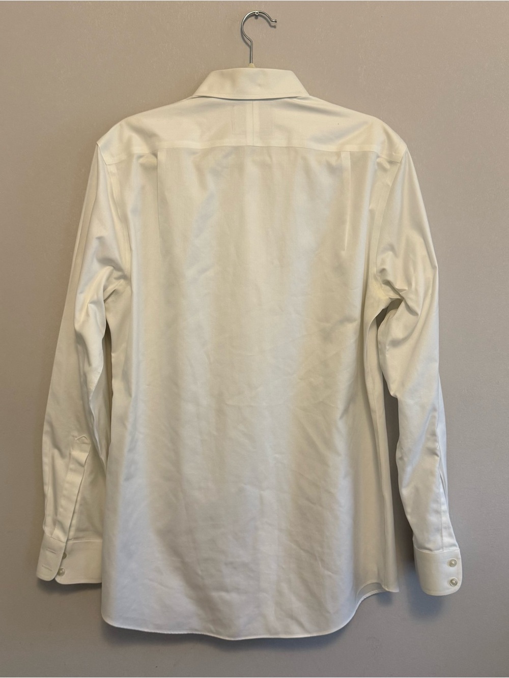 Charles Tyrwhitt White Long-Sleeve Dress Shirt non iron slim fit men - Picture 8 of 16